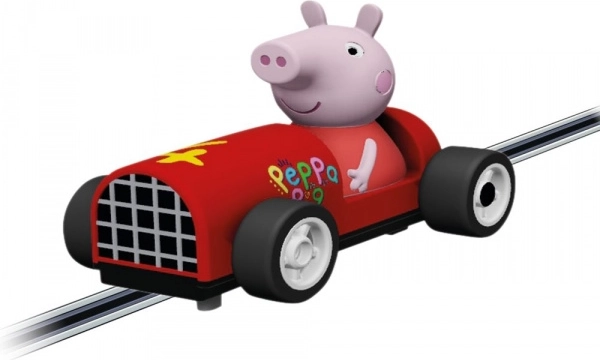 Twee schattige autootjes: Peppa en Tom/George