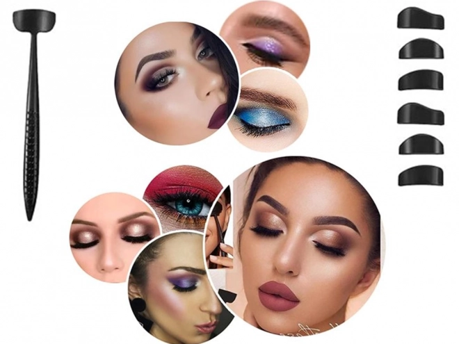 Set siliconen sjablonen voor eyeliner