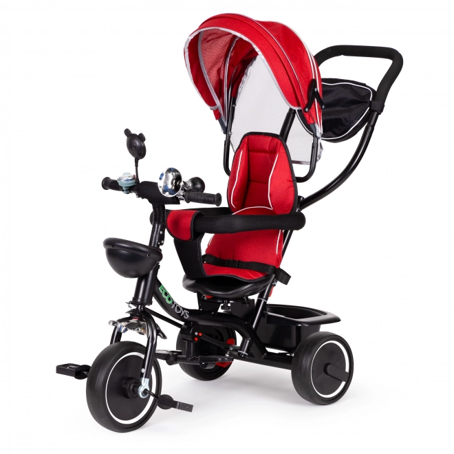Driewieler met draaibare zitting Rood