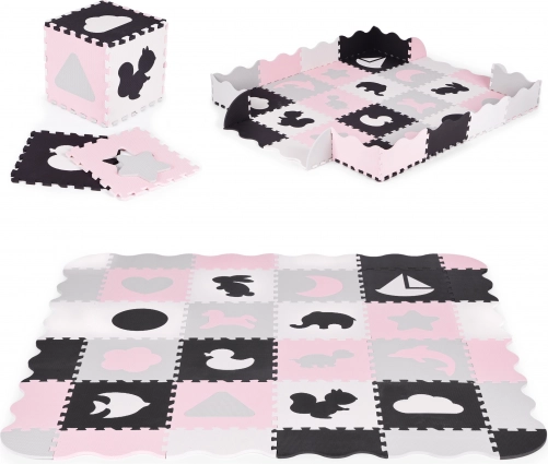 Schuimspeelmat met speelhek puzzle 36 stuks ECOTOYS