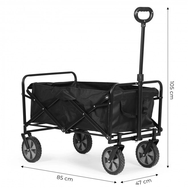 ModernHome Opvouwbare Transportkar Zwart