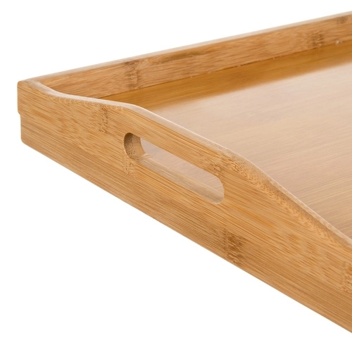 Opvouwbare bamboetafel voor bed met laptopfunctie