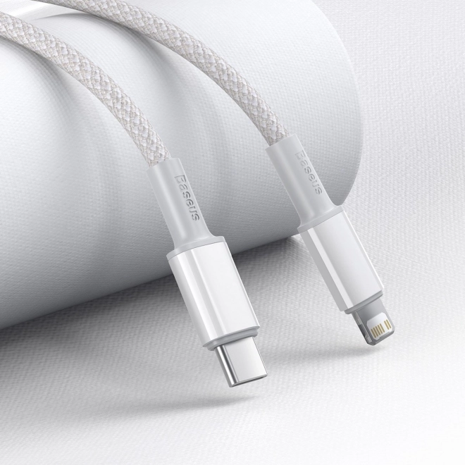 USB-C naar Lightning-kabel Baseus met hoge dichtheid gevlochten, 20W, PD, 2m