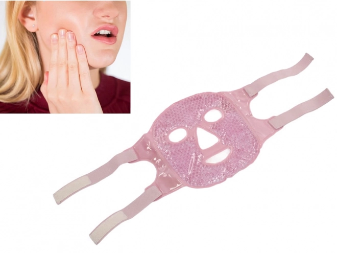 Verkoelende verwarmende gezichtsmasker gel voor ogen relx – roze