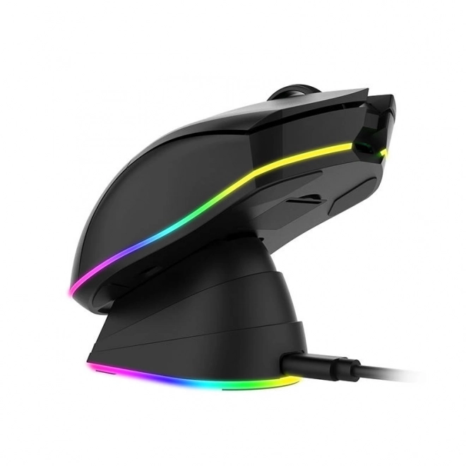 Draadloze gamingmuis met RGB-verlichting en oplaadstation Dareu EM901X