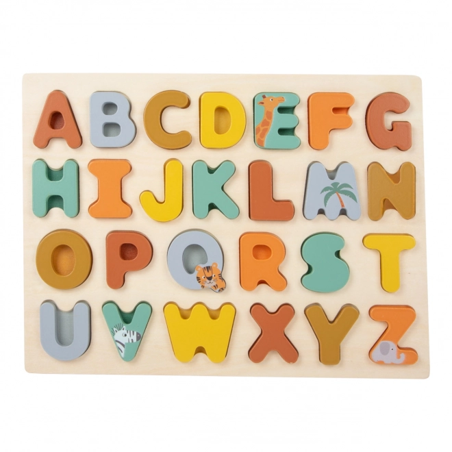 Inlegpuzzel Small Foot - Safari alfabet