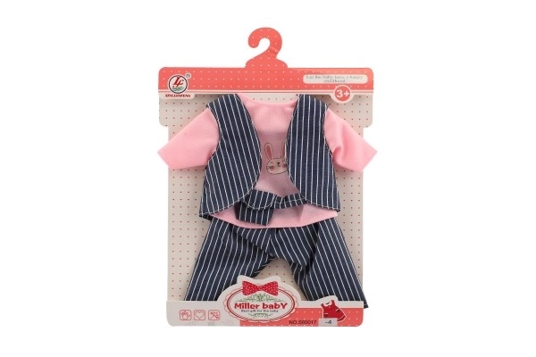 Kleding/Jurkjes voor poppen/baby's maat ca. 40 cm mix soorten 1st in zak 25x32cm