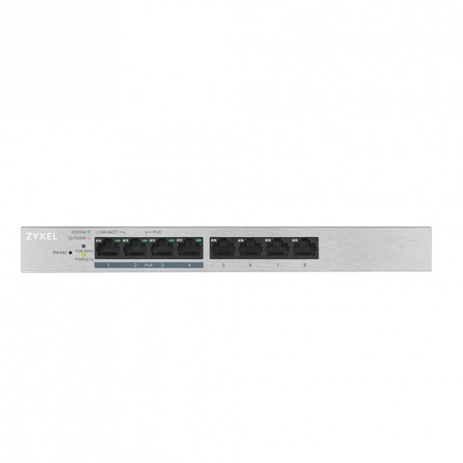 Zyxel GS1200-8HP V2 8-poort PoE+ switch met webbeheer