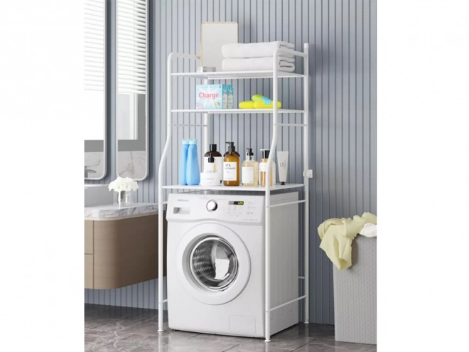 Praktische badkamerplank boven wasmachine