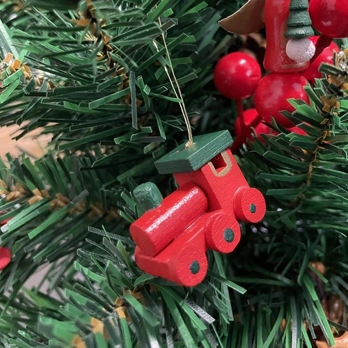 Houten versieringen / kerstboomdecoraties 30 stuks