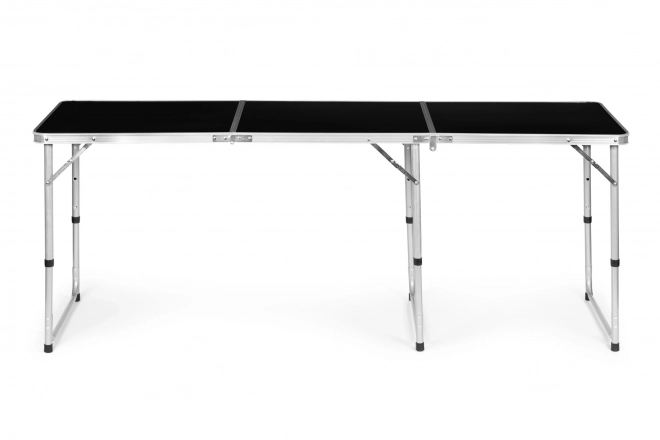 Toeristische tafel inklapbare kampeertafel zwart blad 180 x 60 cm
