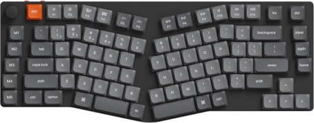 Draadloos low-profile toetsenbord Keychron K15 Max met LED en rode switches