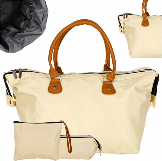 Multifunctionele reiswieg-tas voor kinderwagen voor moeders – set – Beige