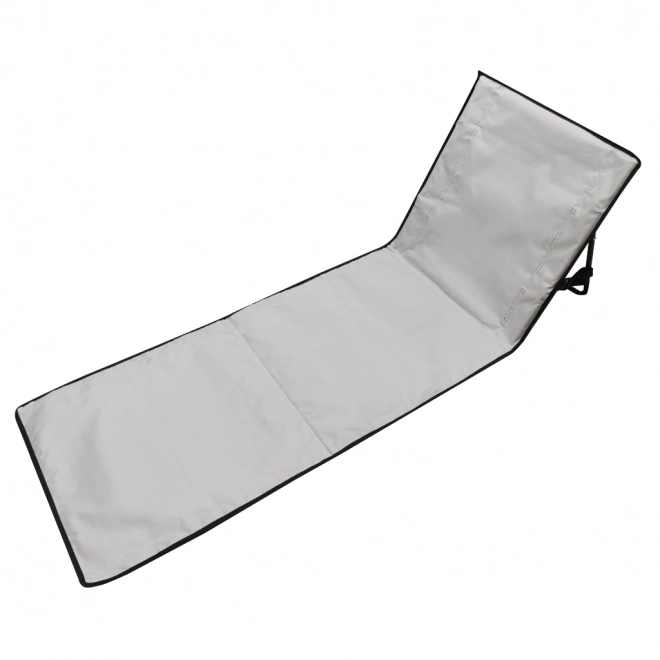 Strandmat met rugleuning Strandstoeltje inklapbaar grijs