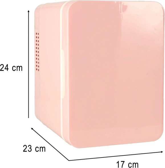 Elektrische draagbare mini-koelkast 2-in-1 roze 4L