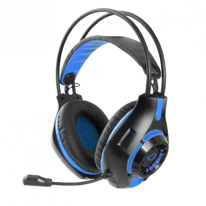 Gaming hoofdtelefoon met microfoon Deathstrike blauw