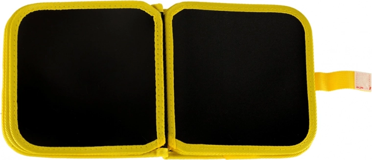 Zwarte krijtbordpagina’s voor tekenen zonder rommel