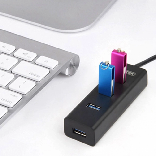 Hub 4x USB 3.0 met ondersteuning voor BC1.2, zwart