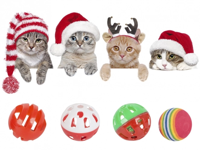 Kerstspeelgoedset voor katten