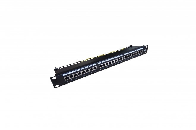 Patchpaneel 19'' 24x RJ45 kat.6, zwart