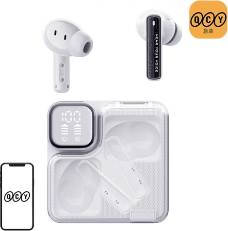 Draadloze oordopjes TWS QCY MeloBuds Neo T31 wit