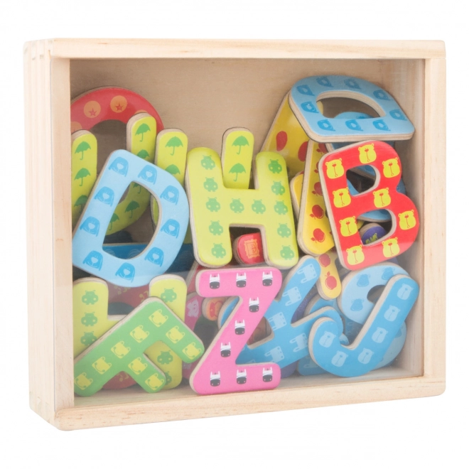 Small Foot Houten kleurrijke magnetische letters 37 stuks