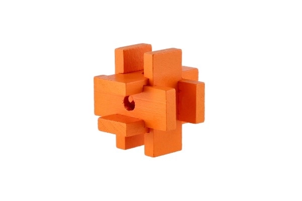 Houten puzzelbrug in doosje 8x5x5cm