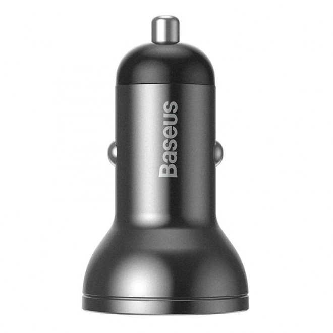 Autolader Baseus met display 2x USB