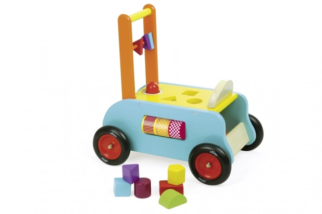 Vilac multifunctionele houten loopwagen en loopfiets
