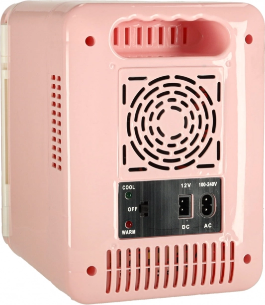 Elektrische draagbare mini-koelkast 2-in-1 roze 4L