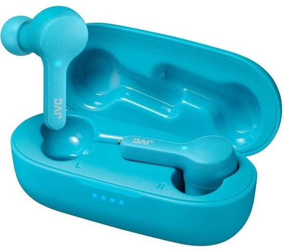 Draadloze oordopjes JVC Gumy in turquoise kleur