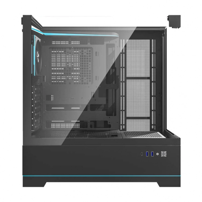 Computerbehuizing Darkflash DY450 PRO met ventilator zwart