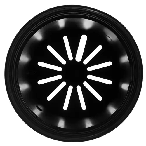Set van 500 zwarte plastic bloempotten
