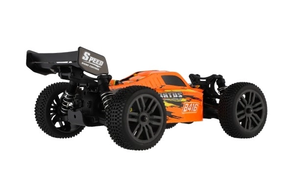 Avtomobil RC Buggy Bonzai Jubatus terrein 30cm plastic 2,4GHz op batterijen + 2x extra pakket in doos 40x14x21 – Oranje