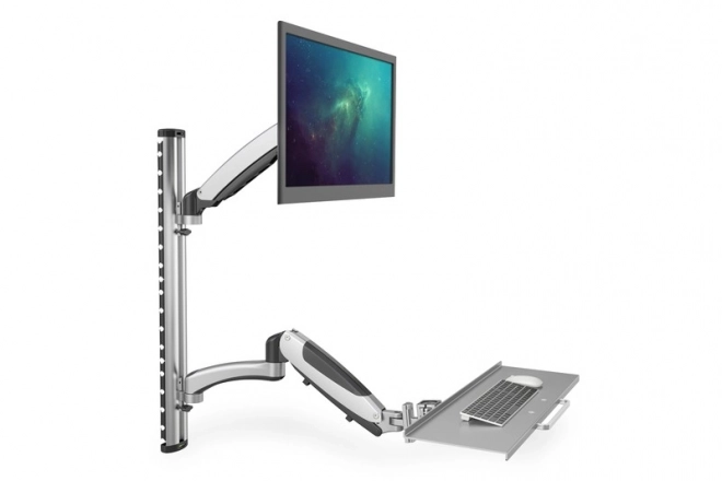 Wandarm voor monitor en toetsenbord, max. 27", max. 8kg, draaibaar 360°