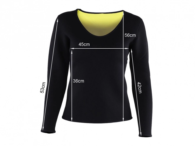 Dames neopreen fitness shirt met lange mouwen