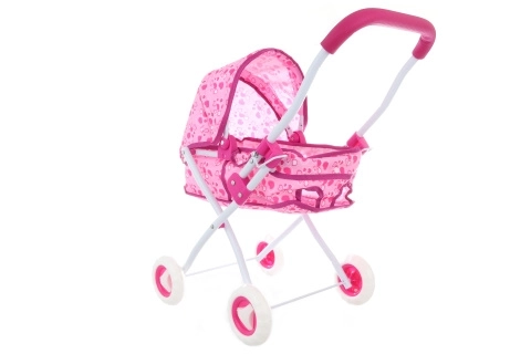 Diepe poppenwagen - grijs