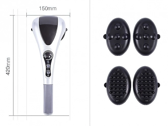Dubbel vibrerende massageapparaat met infraroodlicht
