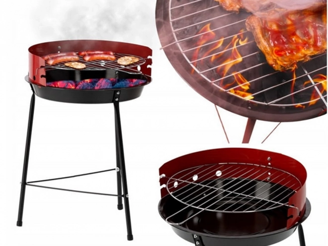 Tuin draagbare kampeerbarbecue op houtskool