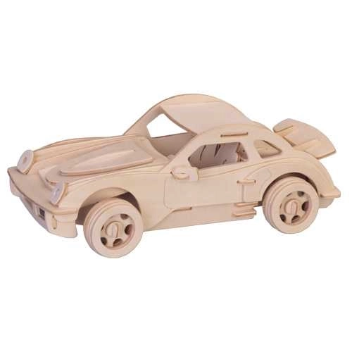 Woodcraft Houten 3D puzzel grote Porsche