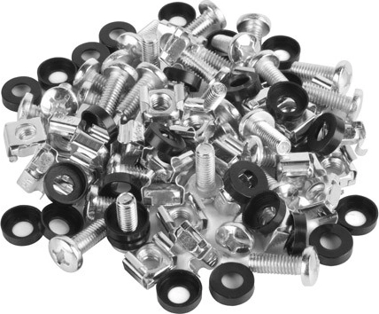 Set M6-montageschroeven voor 19" kasten (50 stuks)