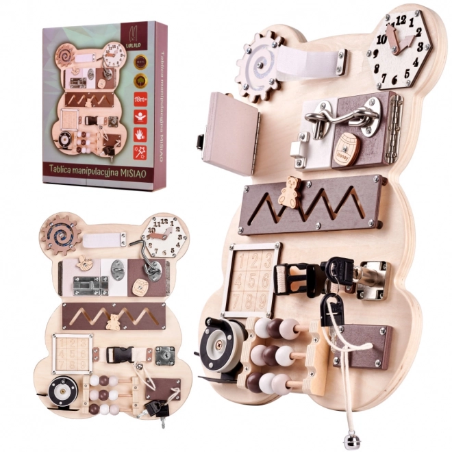 Montessori sensorisch bord - teddybeer