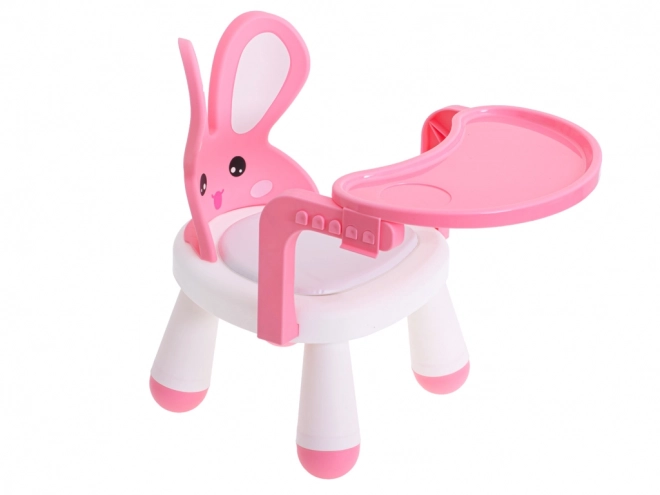 Kinder eetstoel - roze