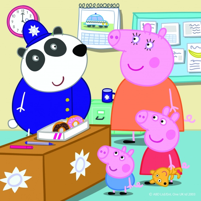 Puzzel PEPPA PIG – vrolijke middag 3×55 stukjes