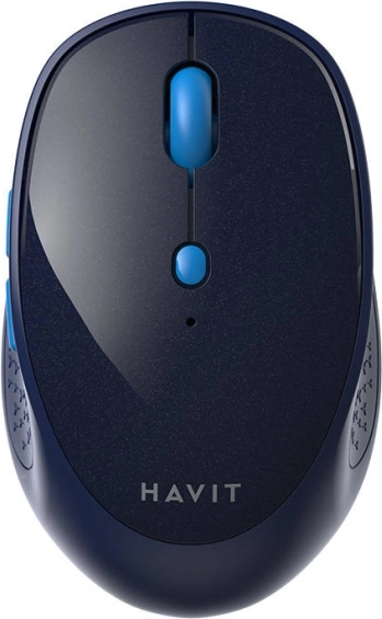 Draadloze ergonomische muis HAVIT, blauw