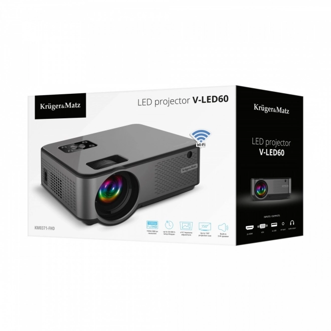 Projector Krüger & Matz V-LED60 Wi-Fi Full HD