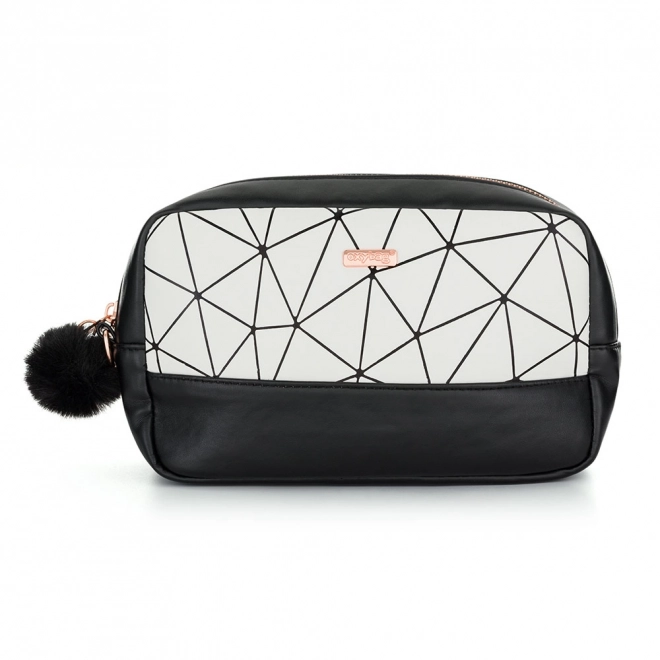 Kosmetische tas Emily zwart-wit