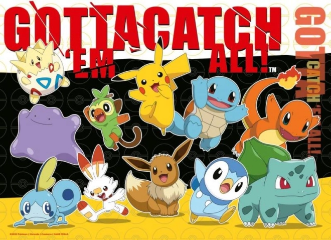 Pokémon puzzel 4x100 stukjes
