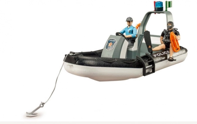 Bruder Politieboot met Agent en Duiker