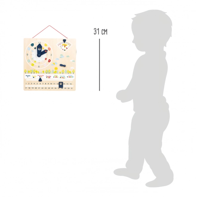 Small Foot Didactische Kalender met Klok